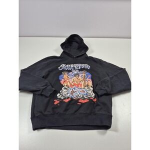 Playboi Carti NAGRI Hoodie Mens Medium Black Tour Graphic Fleece Sweatshirt